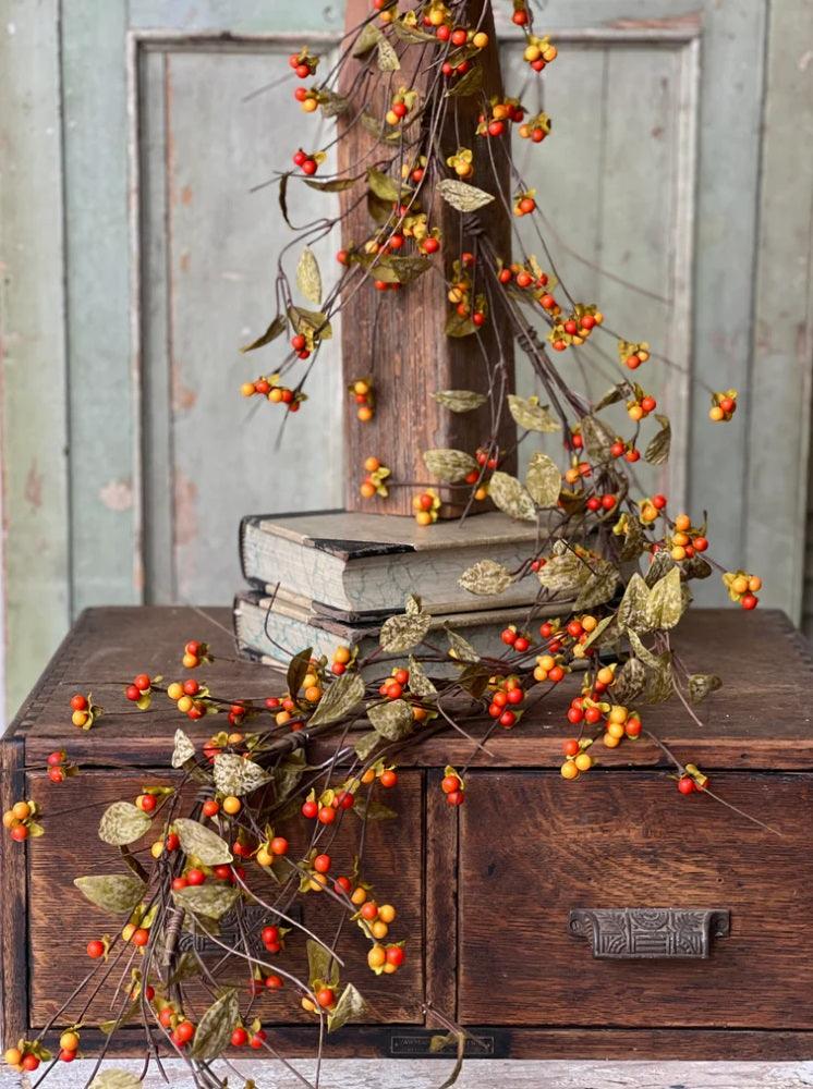 Bittersweet + Leaves Garland