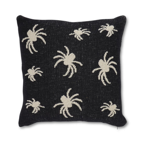 Black & Cream Spider Pillow