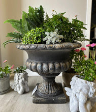 Black Vintage Ornate Urn