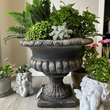 Black Vintage Ornate Urn