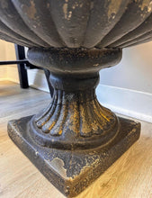 Black Vintage Ornate Urn