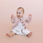 Blush Flower Baby Cardigan - 6 to 12M