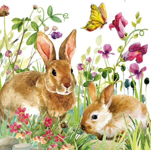 Bunny Meadow Luncheon Napkin