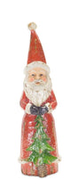 Glitter Santa's with Tree, Wreath & Cardinal
