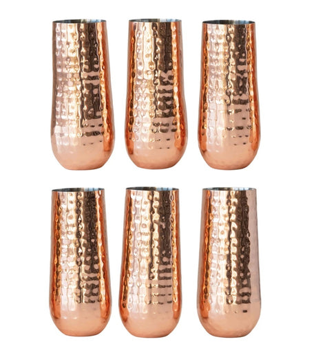 Stainless Steel Copper Champagne Glass