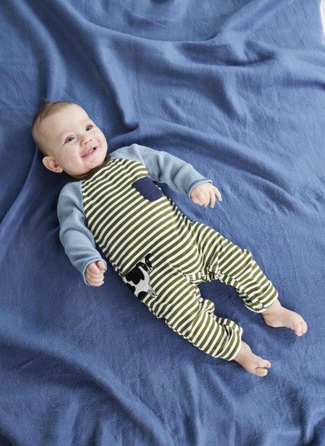 Cow Striped One Piece