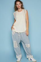 Oversized Crochet Top - Cream