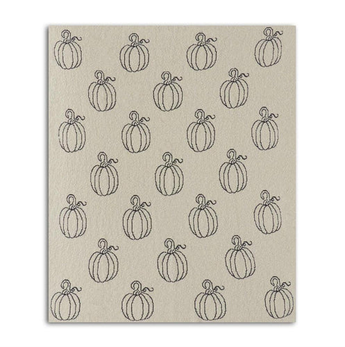 Cream & Black Pumpkin Throw