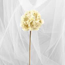 Dried Touch Hydrangea Cream - Single Stem Faux Flower Decor