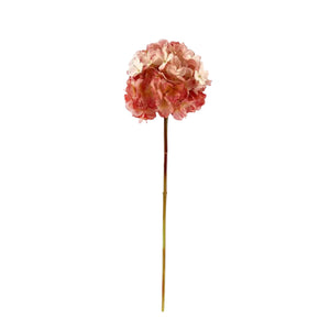 Dried Touch Hydrangea Pink - Single Stem Faux Flower