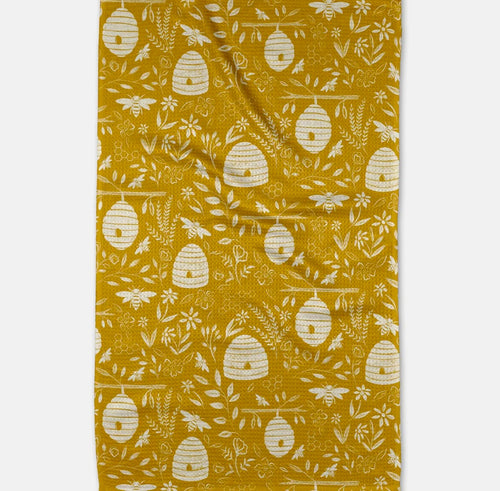 Geometry Enchanted Hive Tea Towel