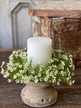 12" Astilbe Candle Ring White