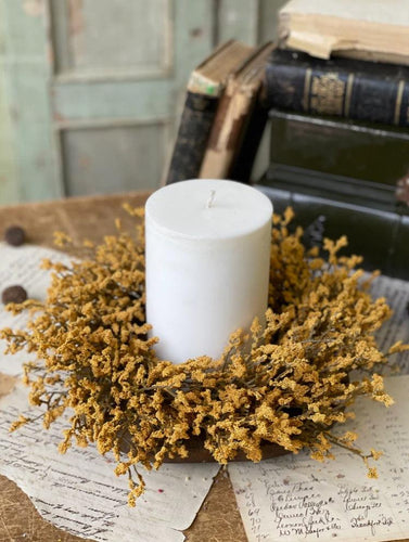 Fall Array Candle Ring | Mustard