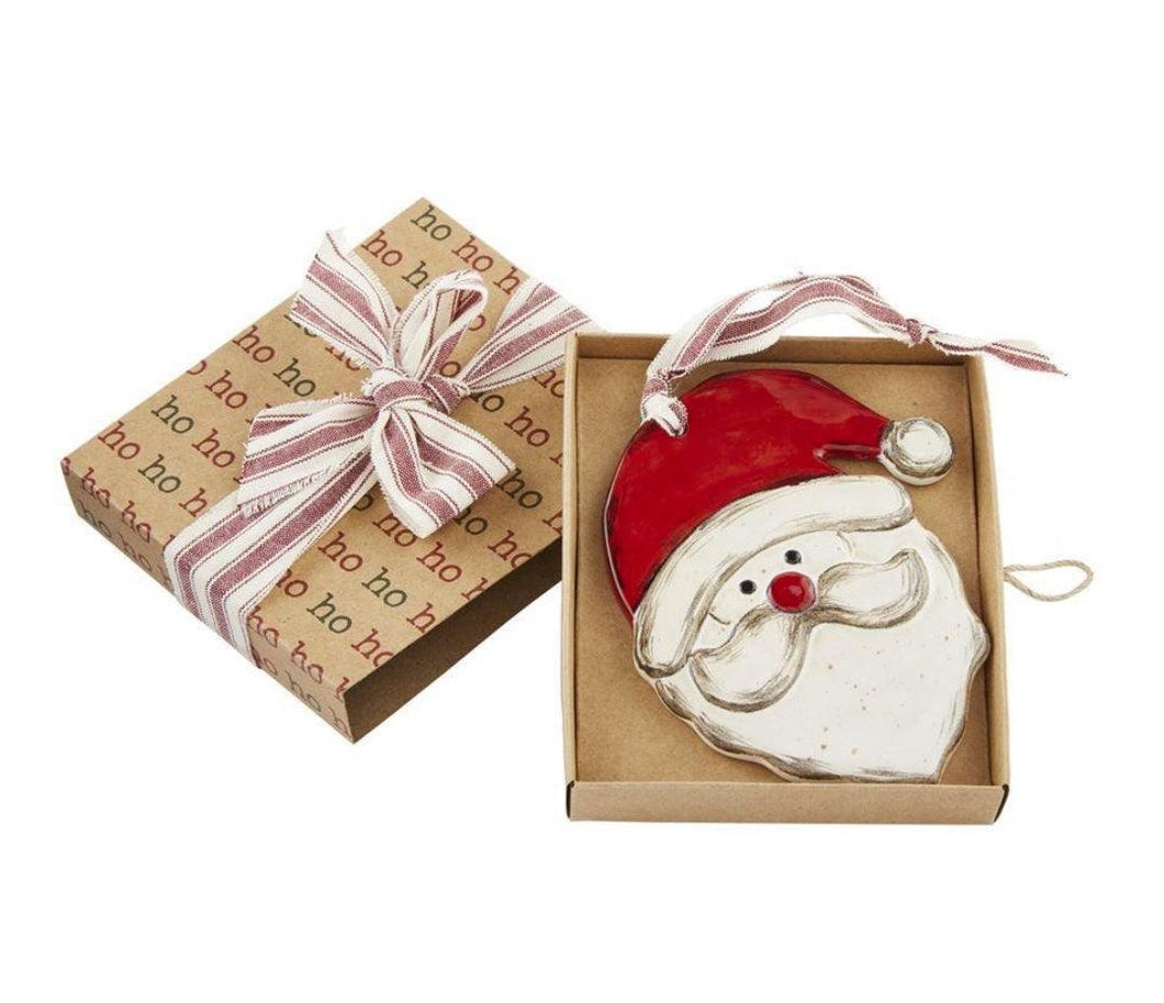 Stoneware Santa with Box