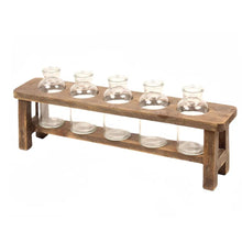 Flower Display Rack with 5 Bottles