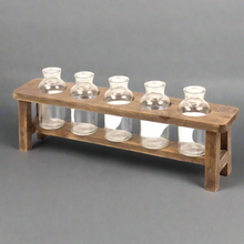 Flower Display Rack with 5 Bottles