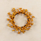 12" Dark Yellow Berry Candle Ring