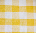 Yellow Ruffled Gingham Tablecloth