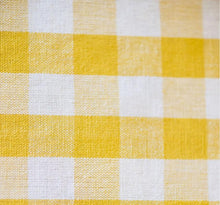 Yellow Ruffled Gingham Tablecloth