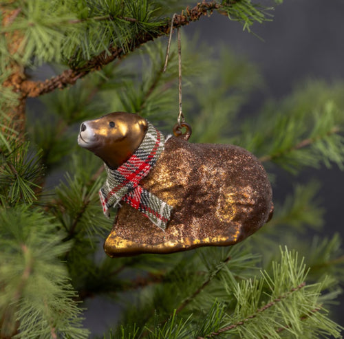 Bear with Scarf Ornament