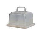 Glass Cloche On Marble Base