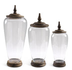Glass Jars with Wood Lids