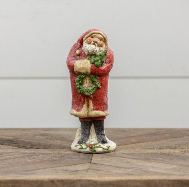 Red Santa with Tree and Wreath
