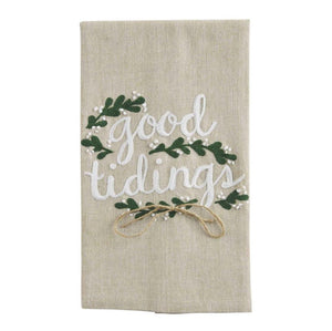 Good Tiding Embroidered Towel