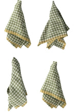 Green Gingham Napkins Set