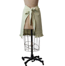 Half Apron with Stripes & Ruffle