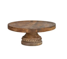 Hand Carved Wood Pedestal