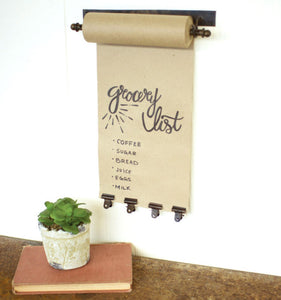 Hanging Note Roll with Clips |11"