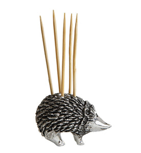 Pewter Hedgehog Toothpick Holder