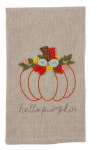 Hello French Knot Towel