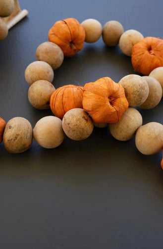 Gourd and Orange Pumpkin Garland