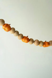 Gourd and Orange Pumpkin Garland
