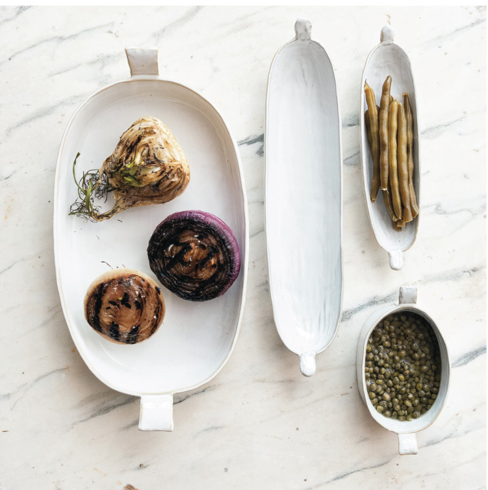 Quart Stoneware Baker W/ Handle