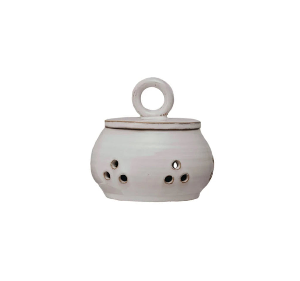 Stoneware Garlic/ Onion Keeper