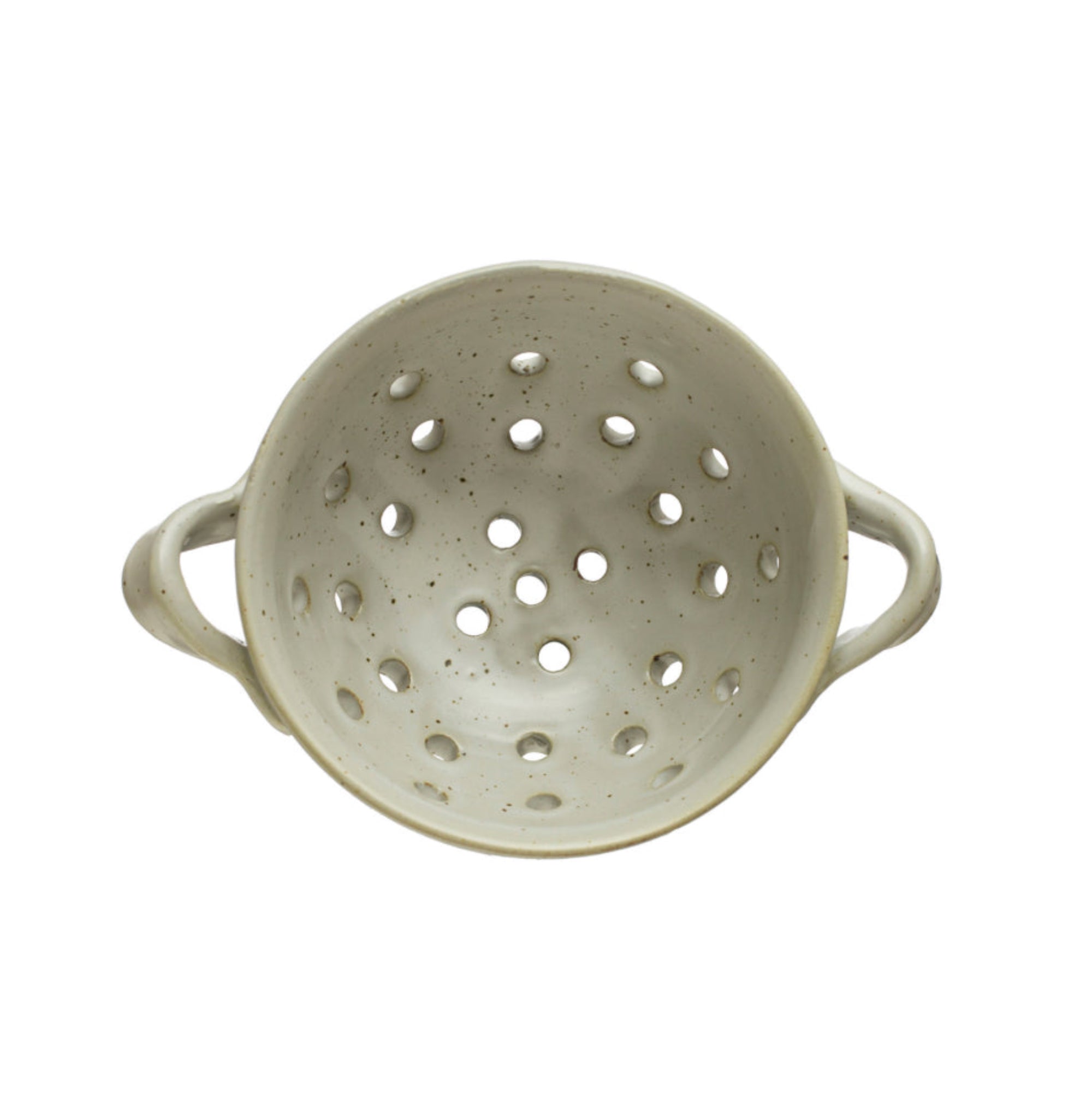 White Stoneware Berry Bowl