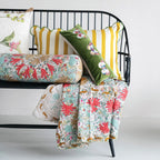 Cotton Striped Lumbar Pillow