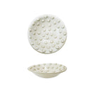 Terra-Cotta Low Bowl W/ Dots