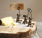 Cast Iron Mouse Card Holder