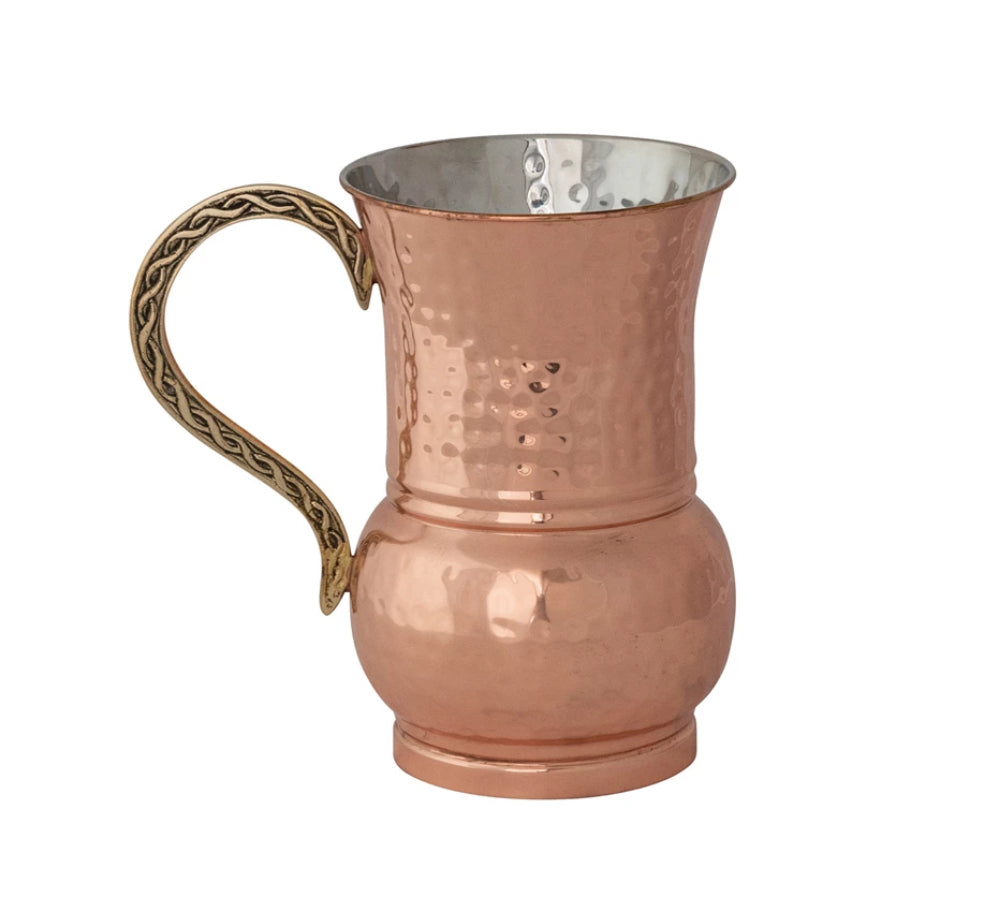 Copper Hammered Stainless Steel Pitcher