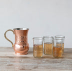 Copper Hammered Stainless Steel Pitcher