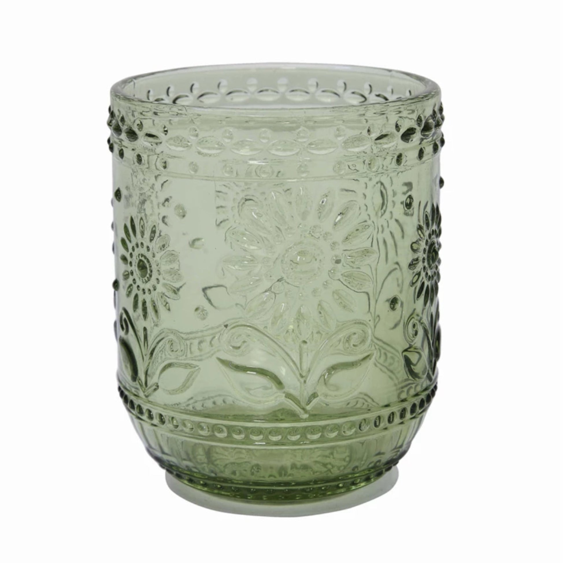 Embossed Drinking Glass