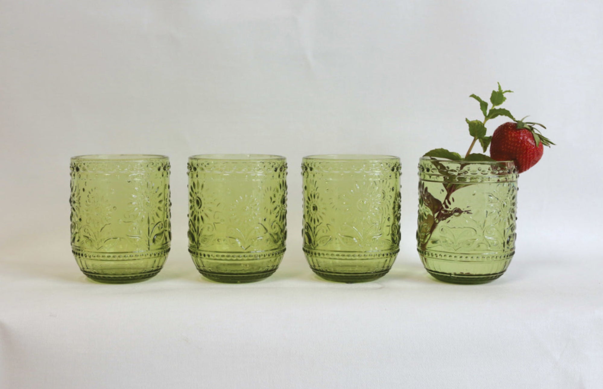 Embossed Drinking Glass