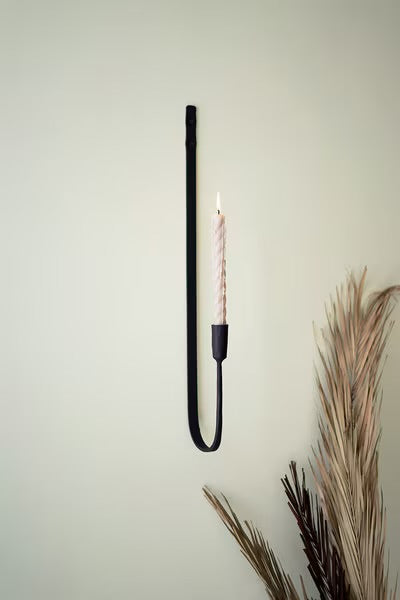 Iron Single Taper Wall Sconce