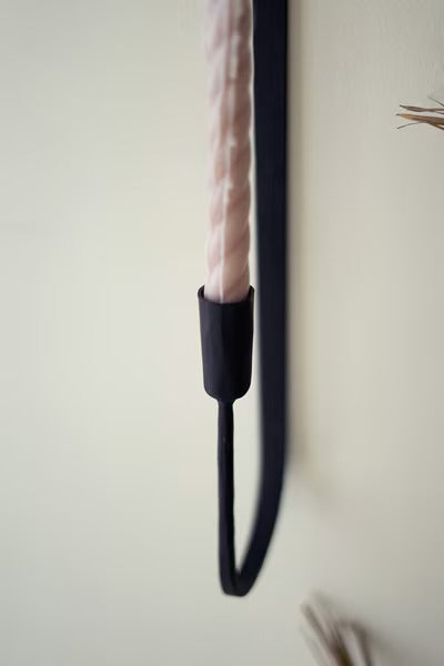 Iron Single Taper Wall Sconce