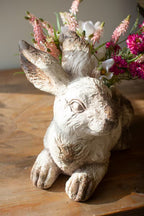 Concrete Rabbit Planter