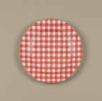 Red & White Gingham Charger
